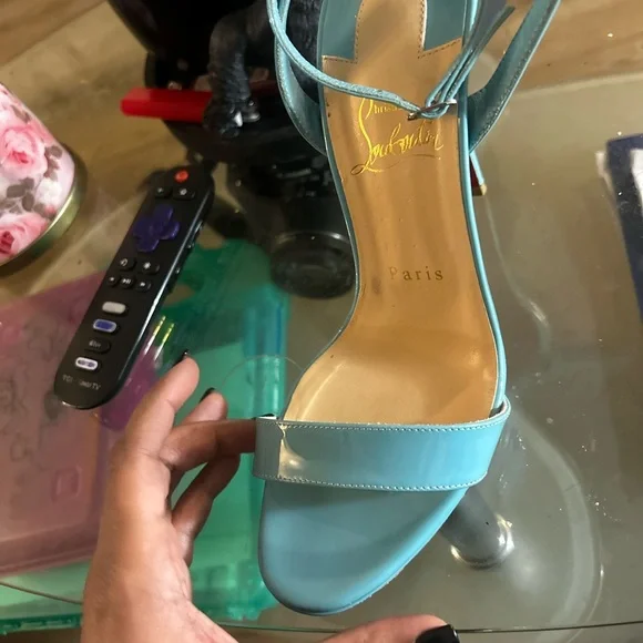 Christian Louboutin Aqua Heels - Picture 6 of 13